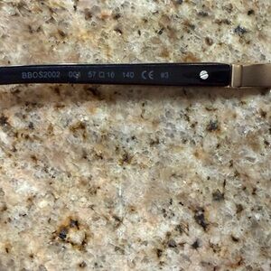 bebe Black and Gold Women's Sunglasses